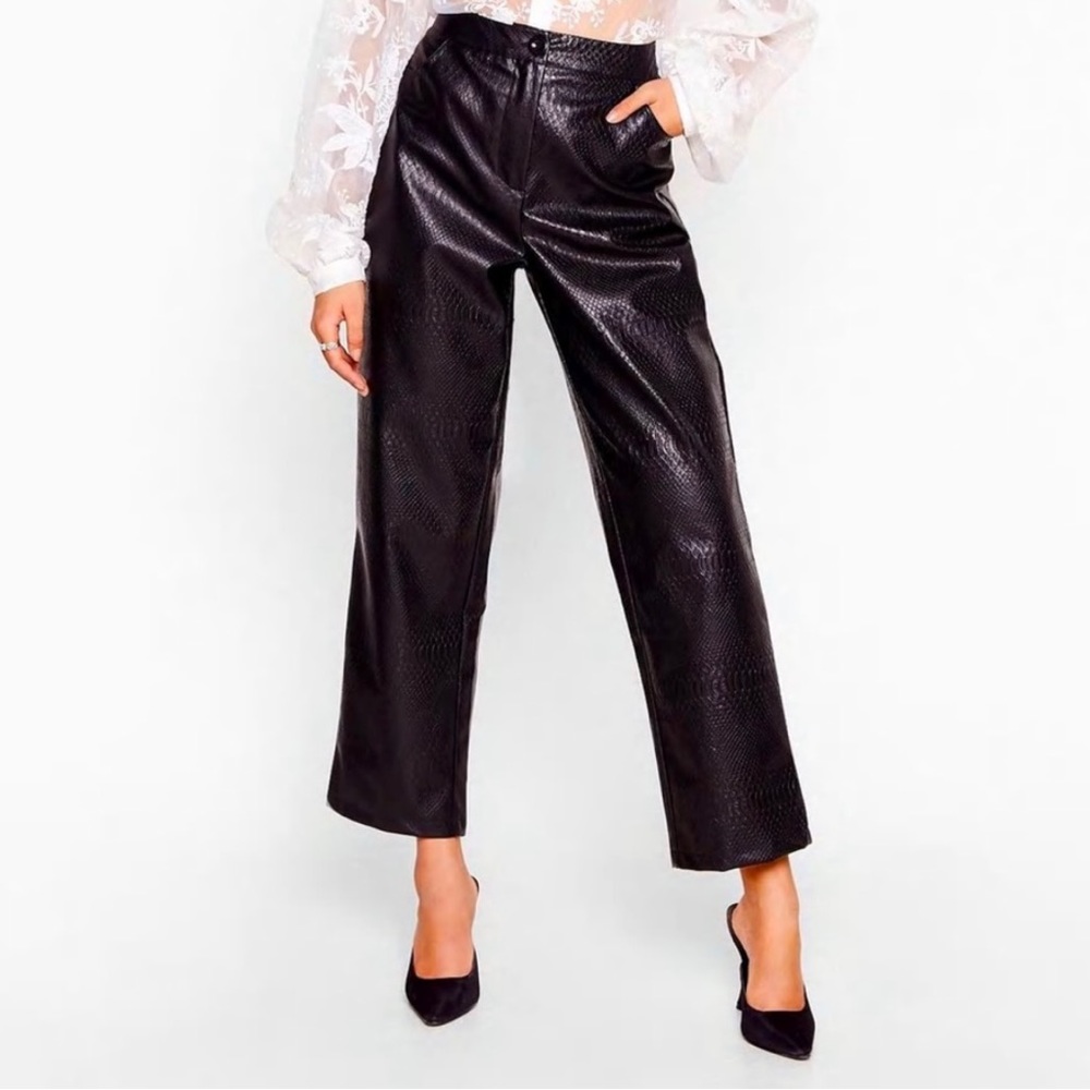 Faux leather Croc Pants 🖤